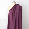 Italian 'plum milky way' printed wool gauze