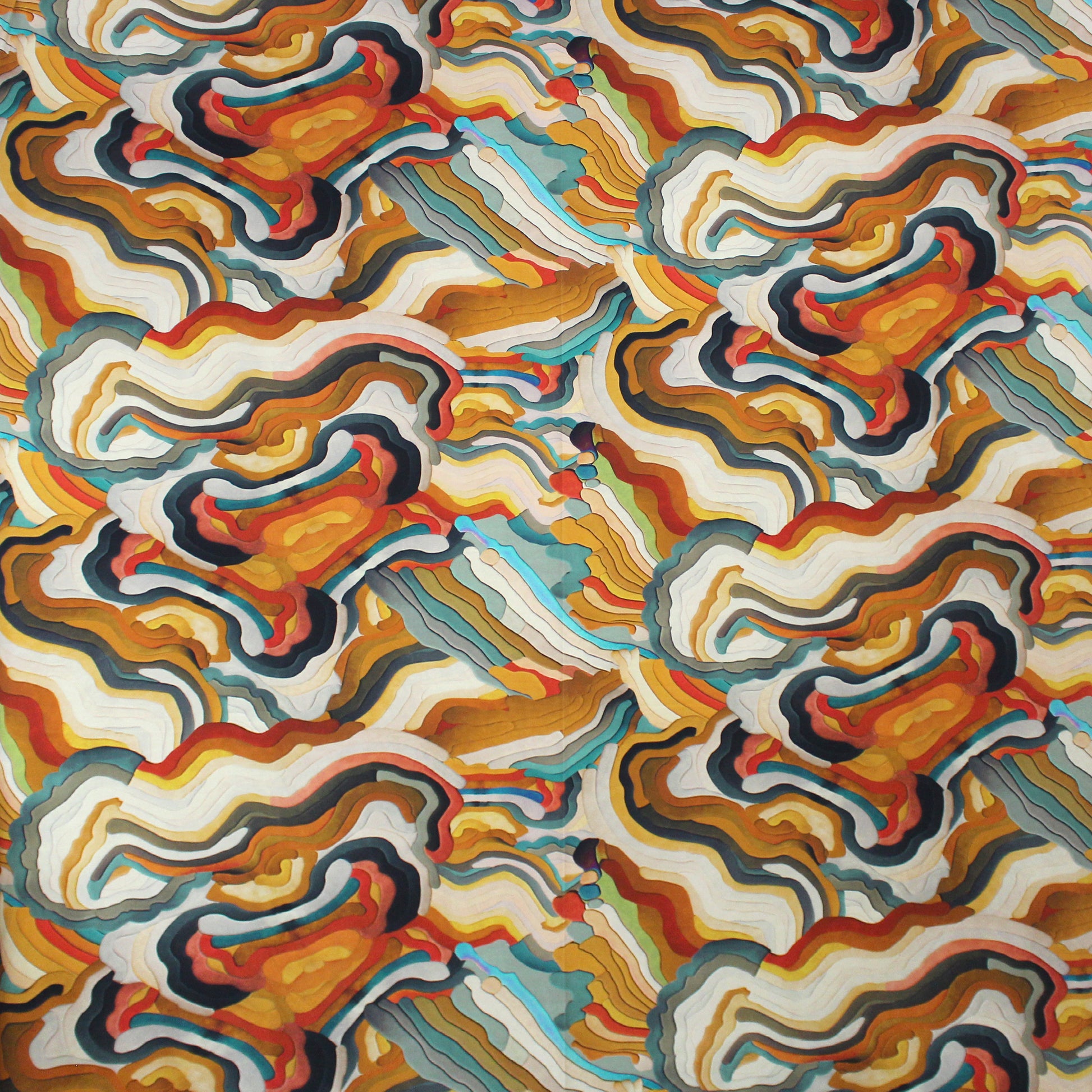 'desert roads' printed cotton knit, Oeko-Tex cert.