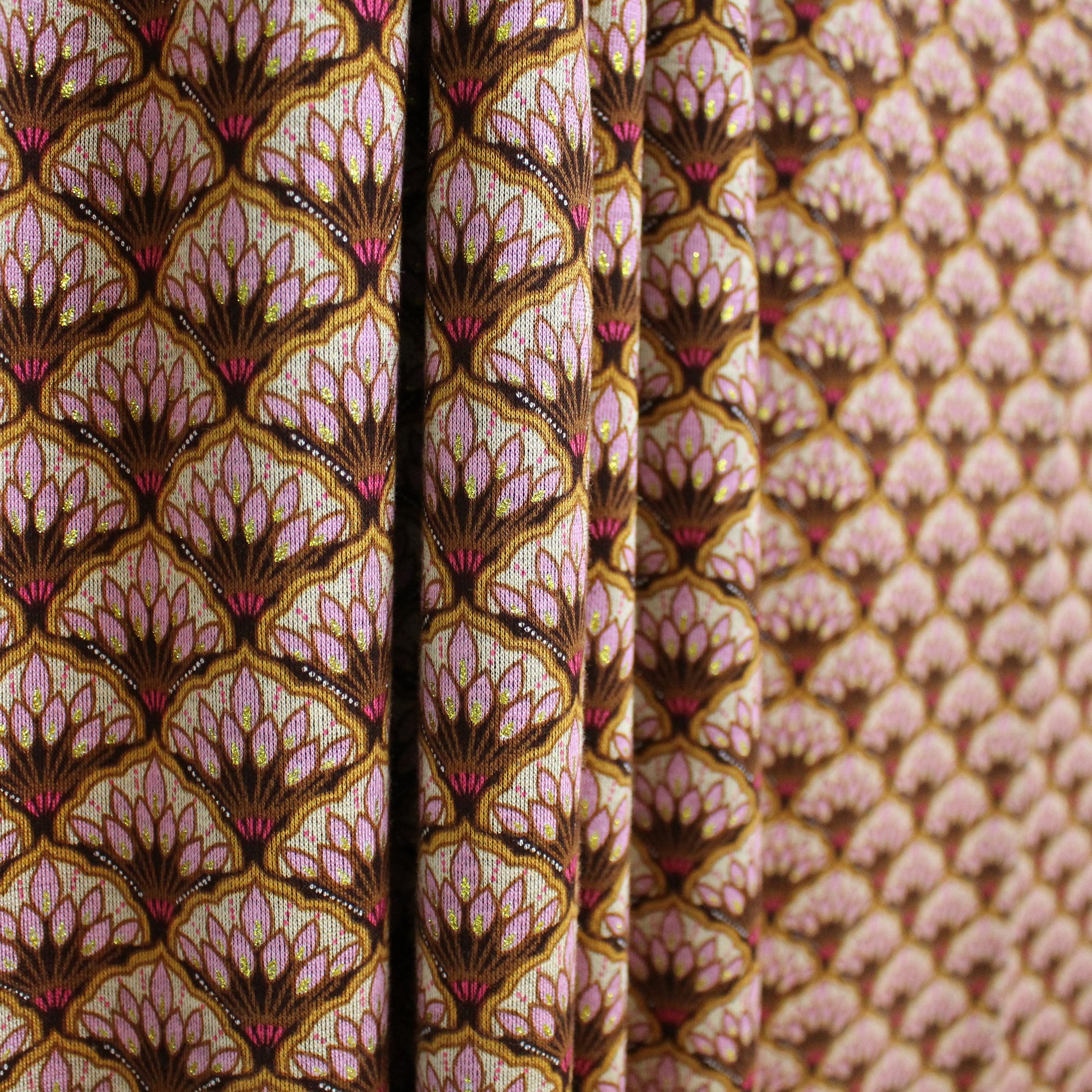 'bouquet' drapey viscose blend doubleknit, Oeko-Tex cert. - antique pink