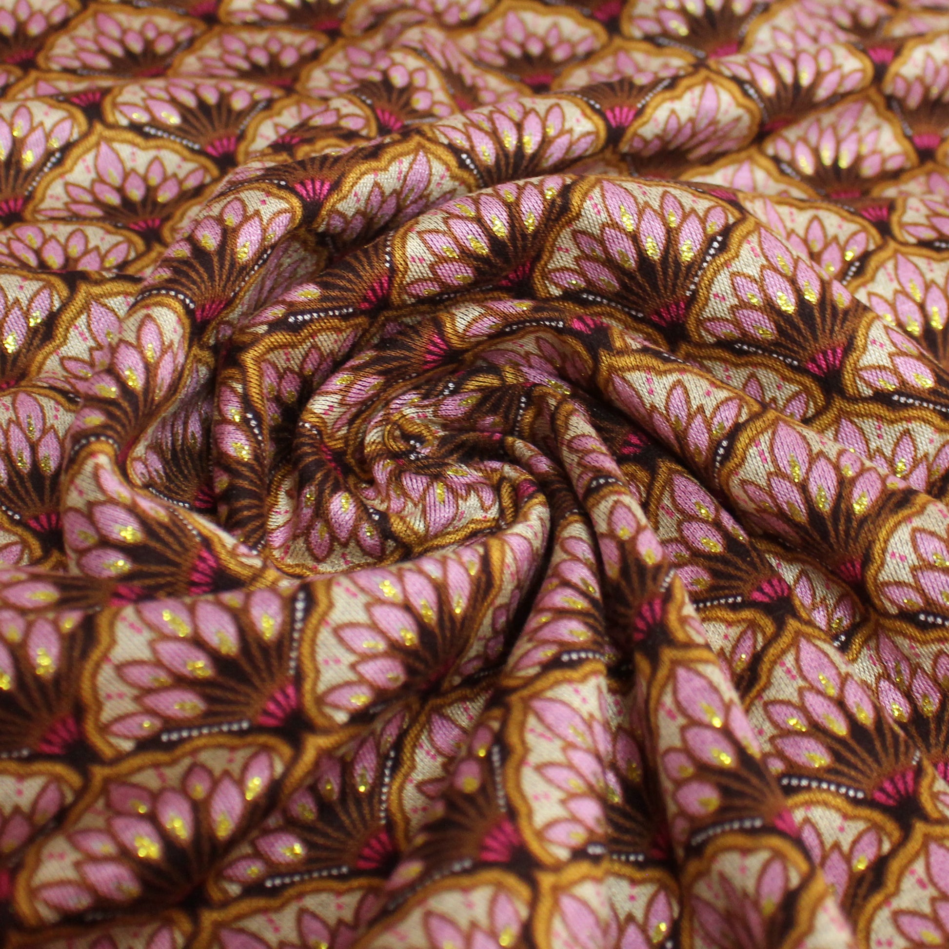 'bouquet' drapey viscose blend doubleknit, Oeko-Tex cert. - antique pink