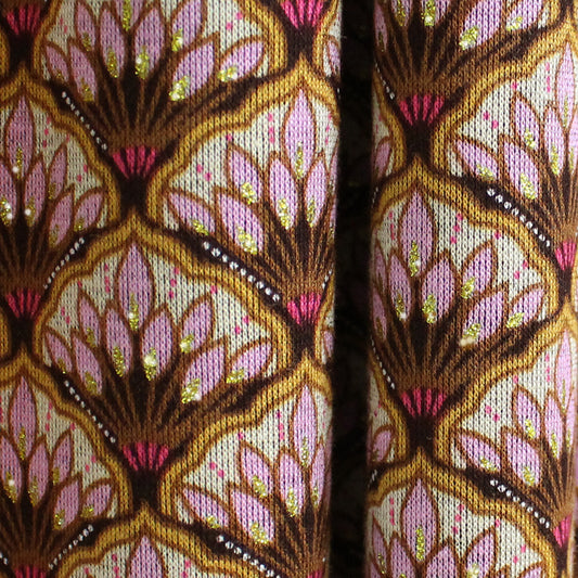 'bouquet' drapey viscose blend doubleknit, Oeko-Tex cert. - antique pink