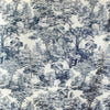 Italian 'Toile de Jouy' cotton lawn - indigo/antique white
