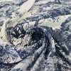 Italian 'Toile de Jouy' cotton lawn - indigo/antique white