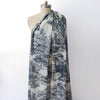Italian 'Toile de Jouy' cotton lawn - indigo/antique white