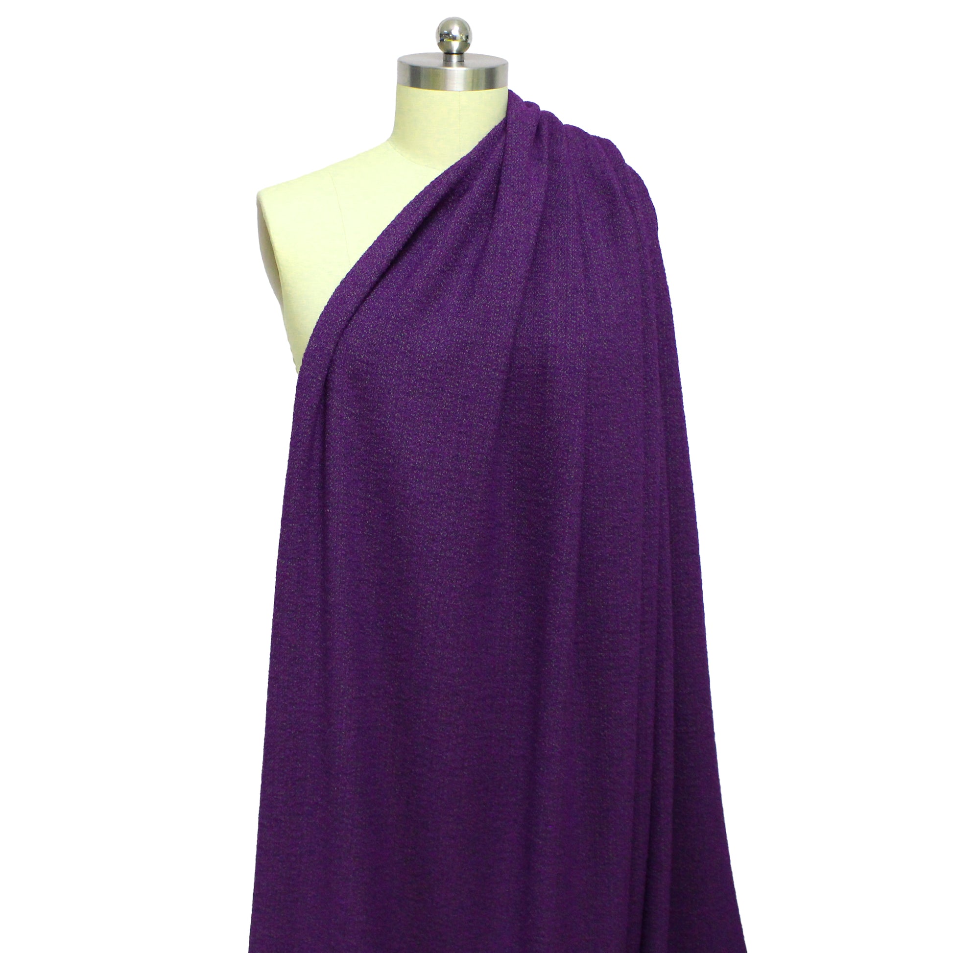 Hug0 Boss stretch wool boucle' suiting - violet