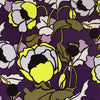 'stained glass peony' satin-backed stretch silk charmeuse