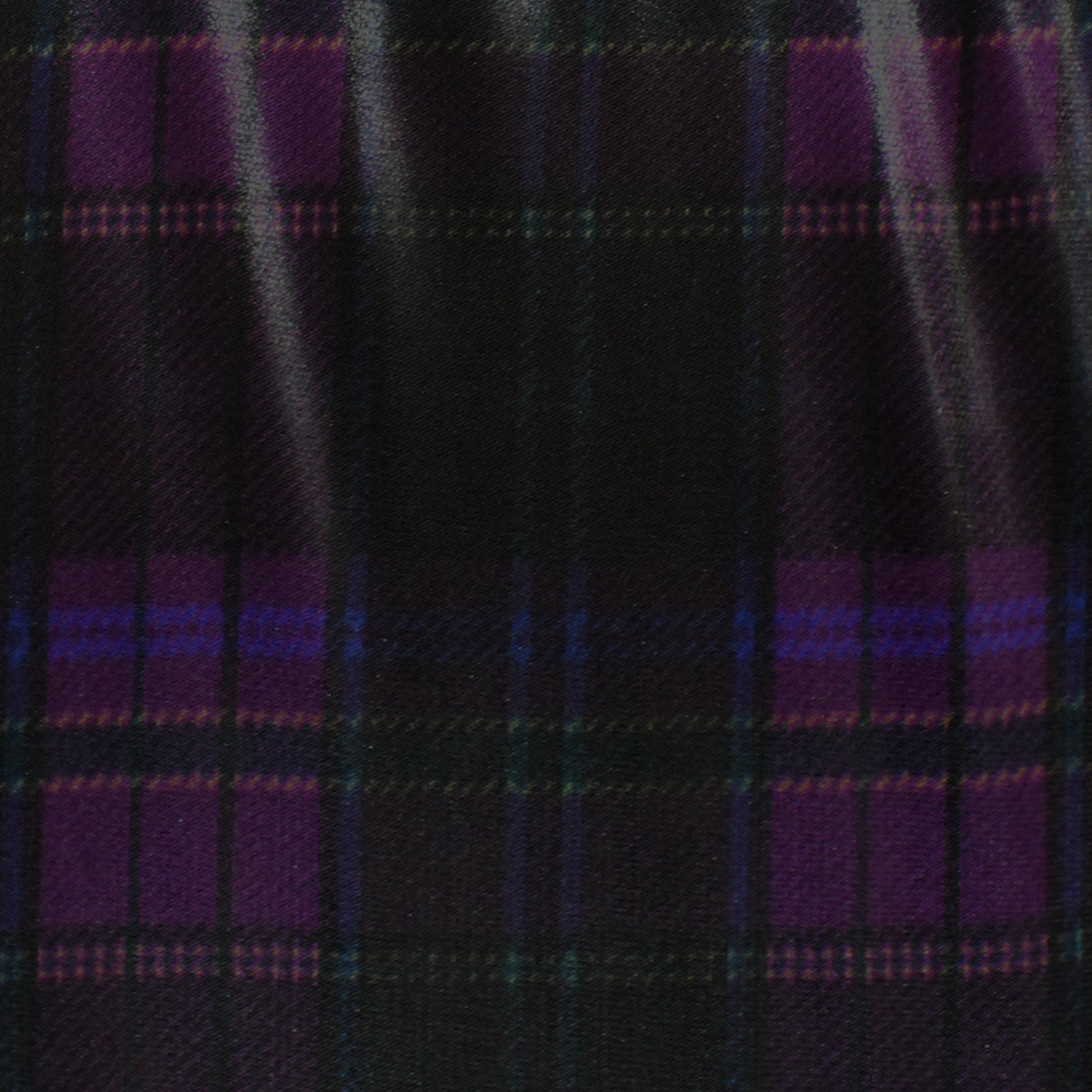 R@lph Lauren 'wicked plaid' lustrous silk/viscose woven