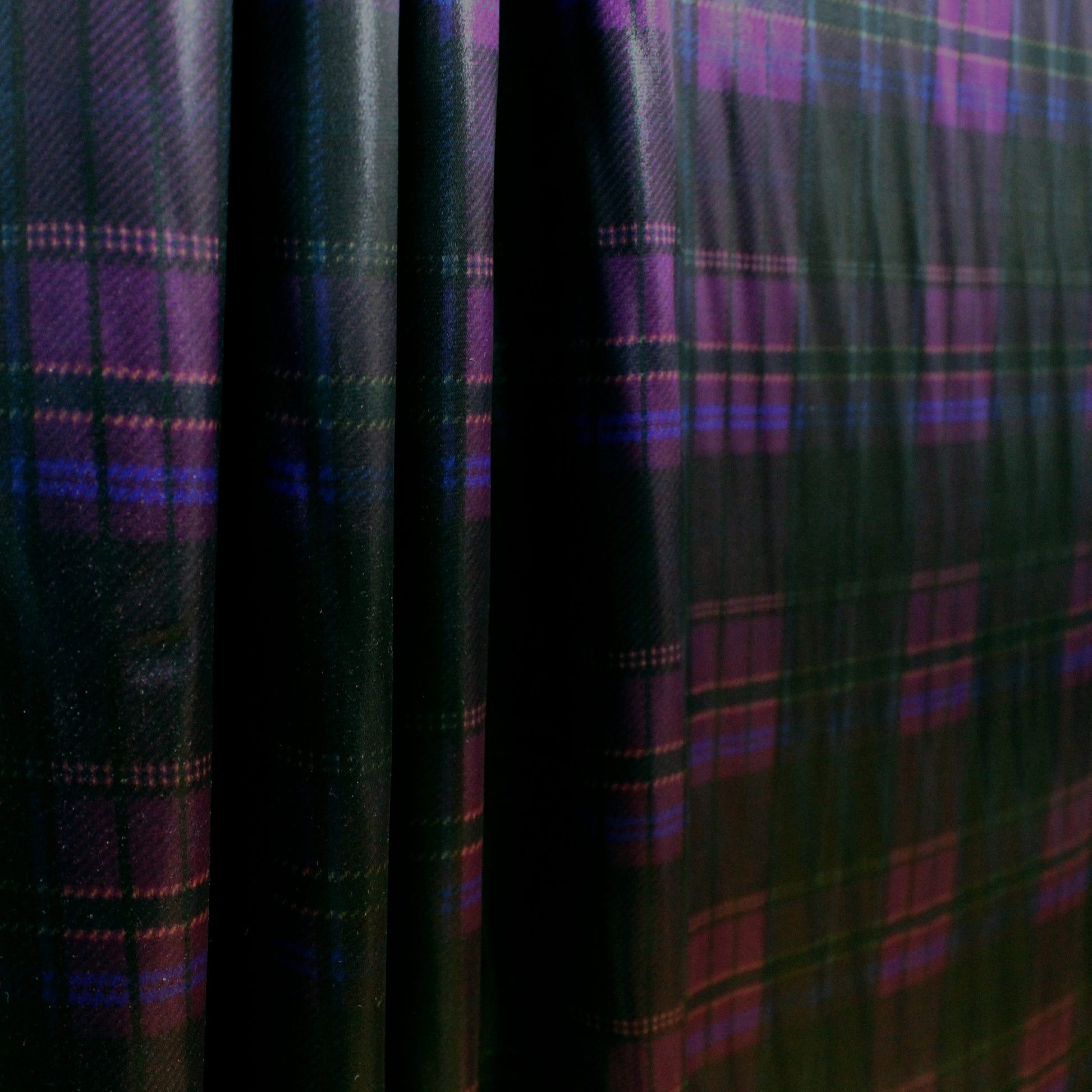 R@lph Lauren 'wicked plaid' lustrous silk/viscose woven