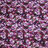 'blooms on plum' viscose knit, Oeko-Tex cert.