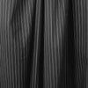 pinstripe cotton blend stretch shirting - soft black/white