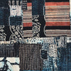'patchwork pastiche ' printed stretch cotton denim, Oeko-Tex cert