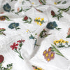 'garden's edge' botanical embroidered cotton voile *PRE-ORDER*