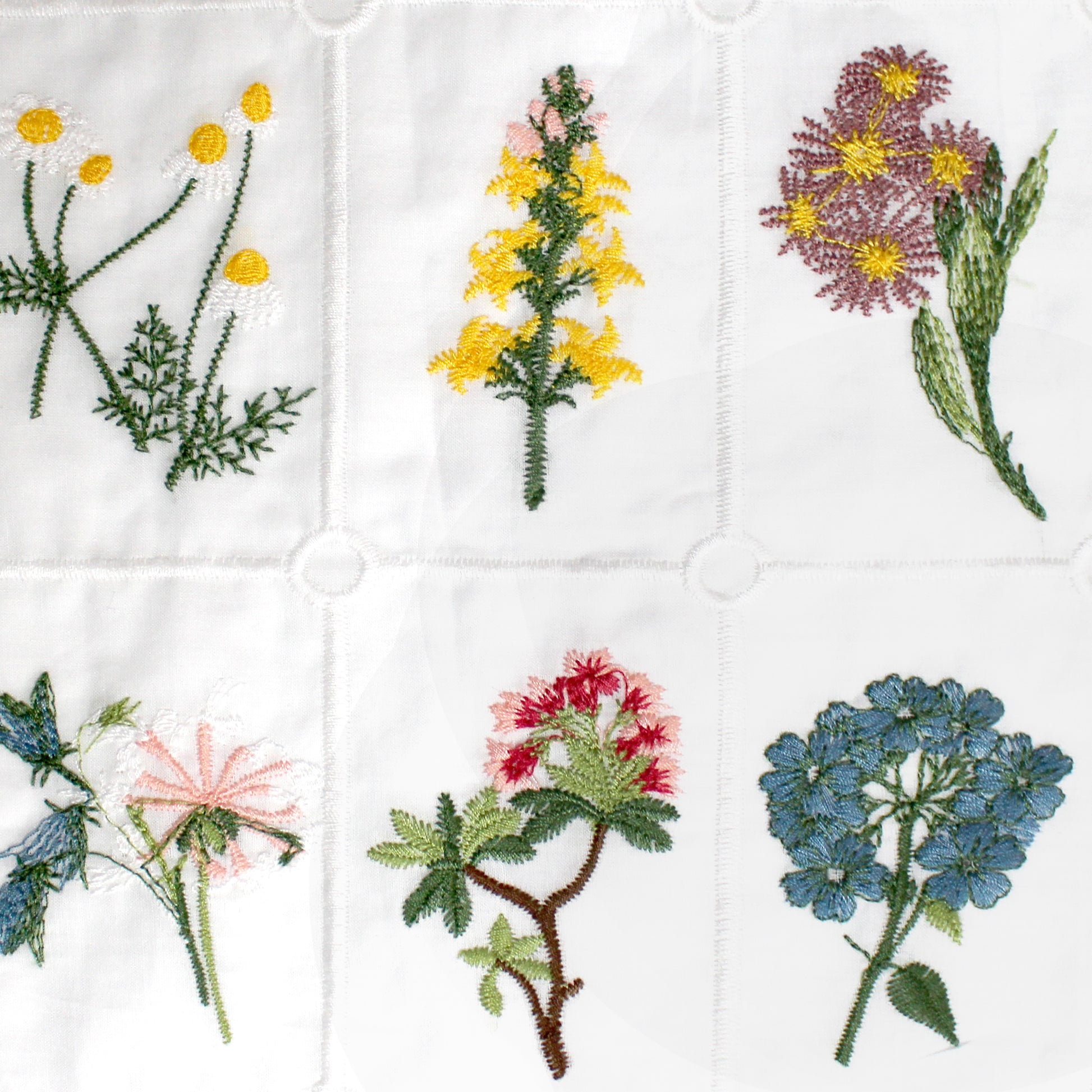 'garden's edge' botanical embroidered cotton voile *PRE-ORDER*