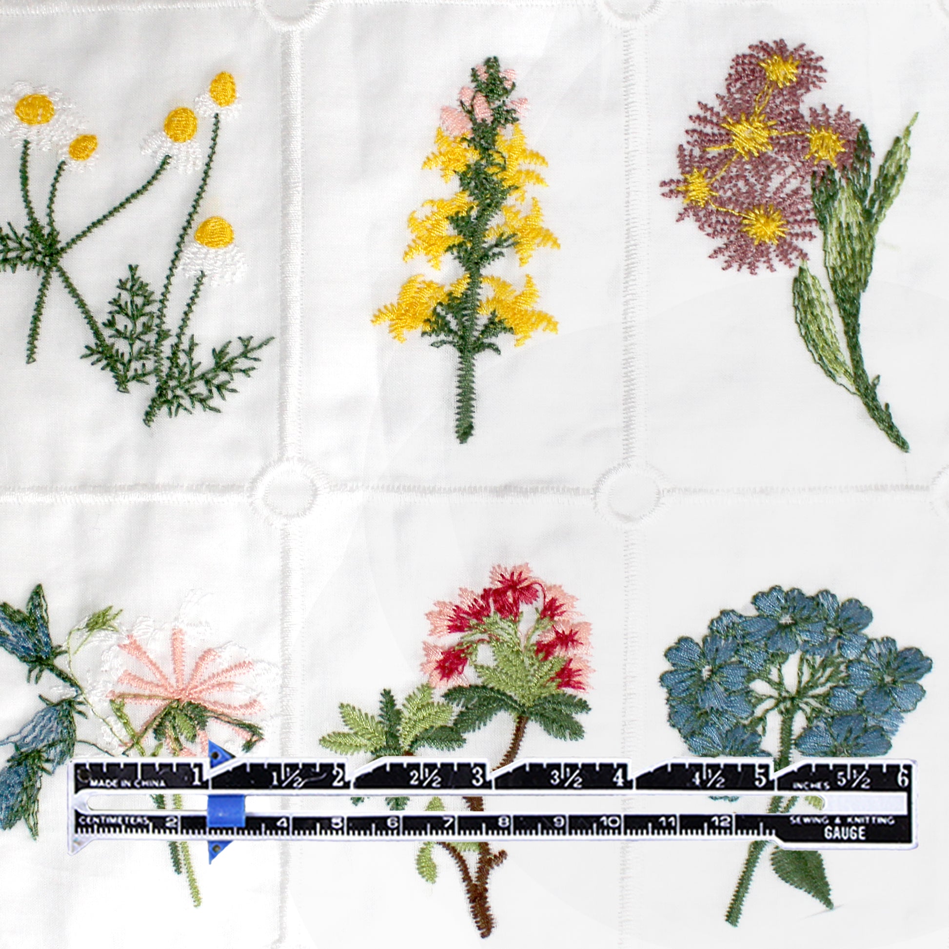 'garden's edge' botanical embroidered cotton voile *PRE-ORDER*