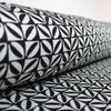 'geo herringbone' drapey viscose blend doubleknit, Oeko-Tex cert.