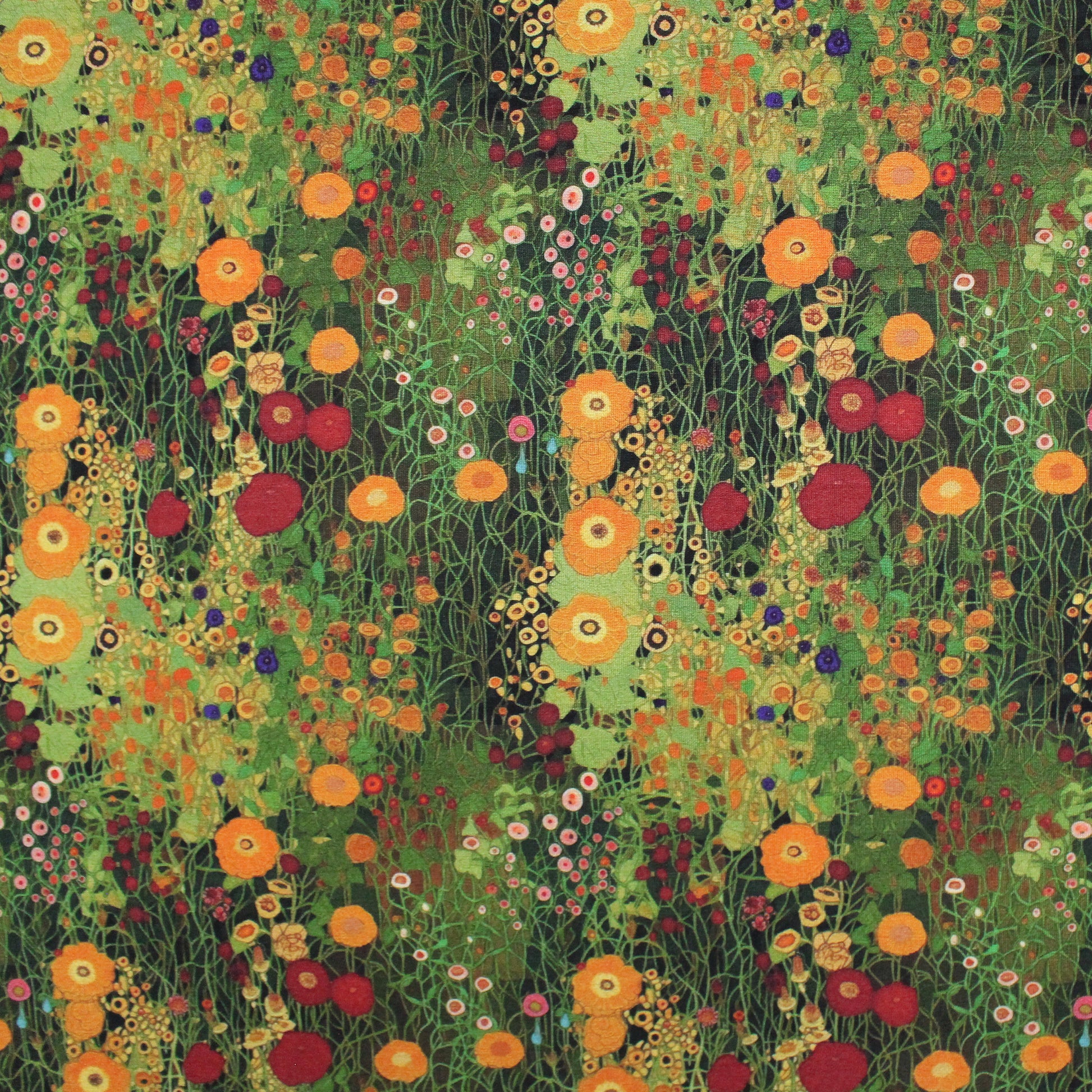 Dutch digital 'Klimt study' viscose knit, Oeko-Tex cert. - moss