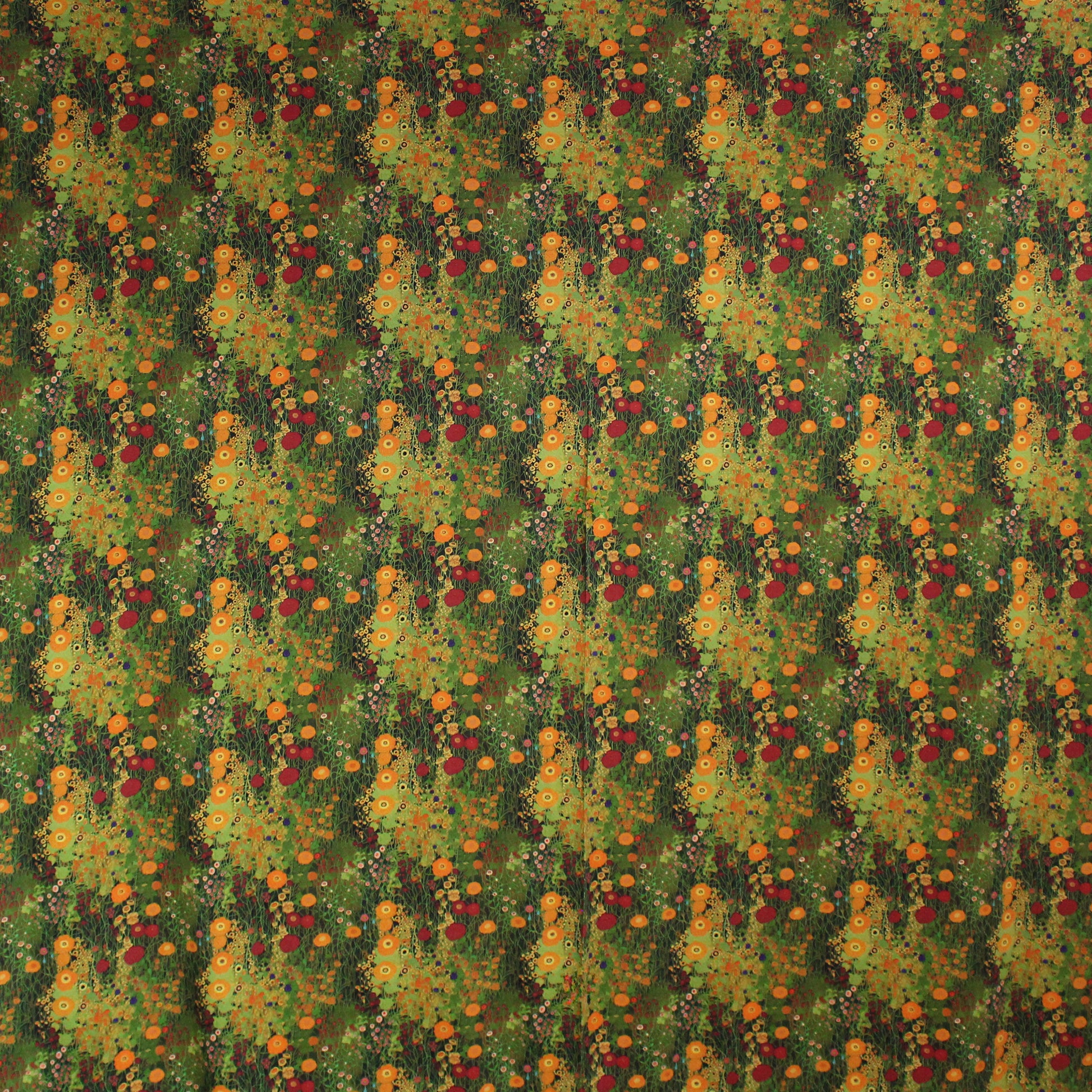 Dutch digital 'Klimt study' viscose knit, Oeko-Tex cert. - moss