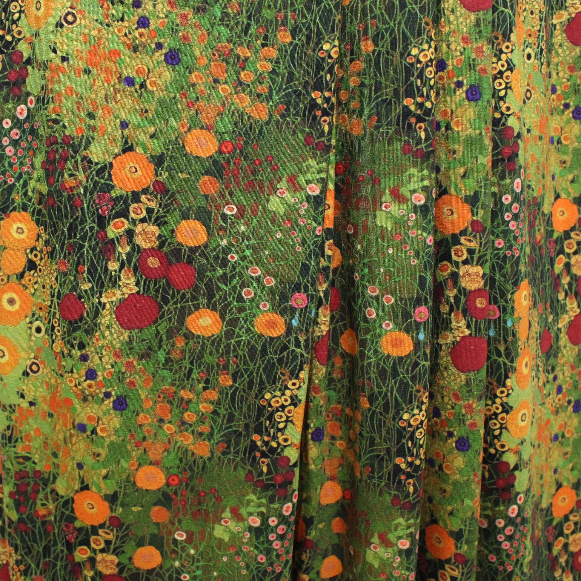 Dutch digital 'Klimt study' viscose knit, Oeko-Tex cert. - moss