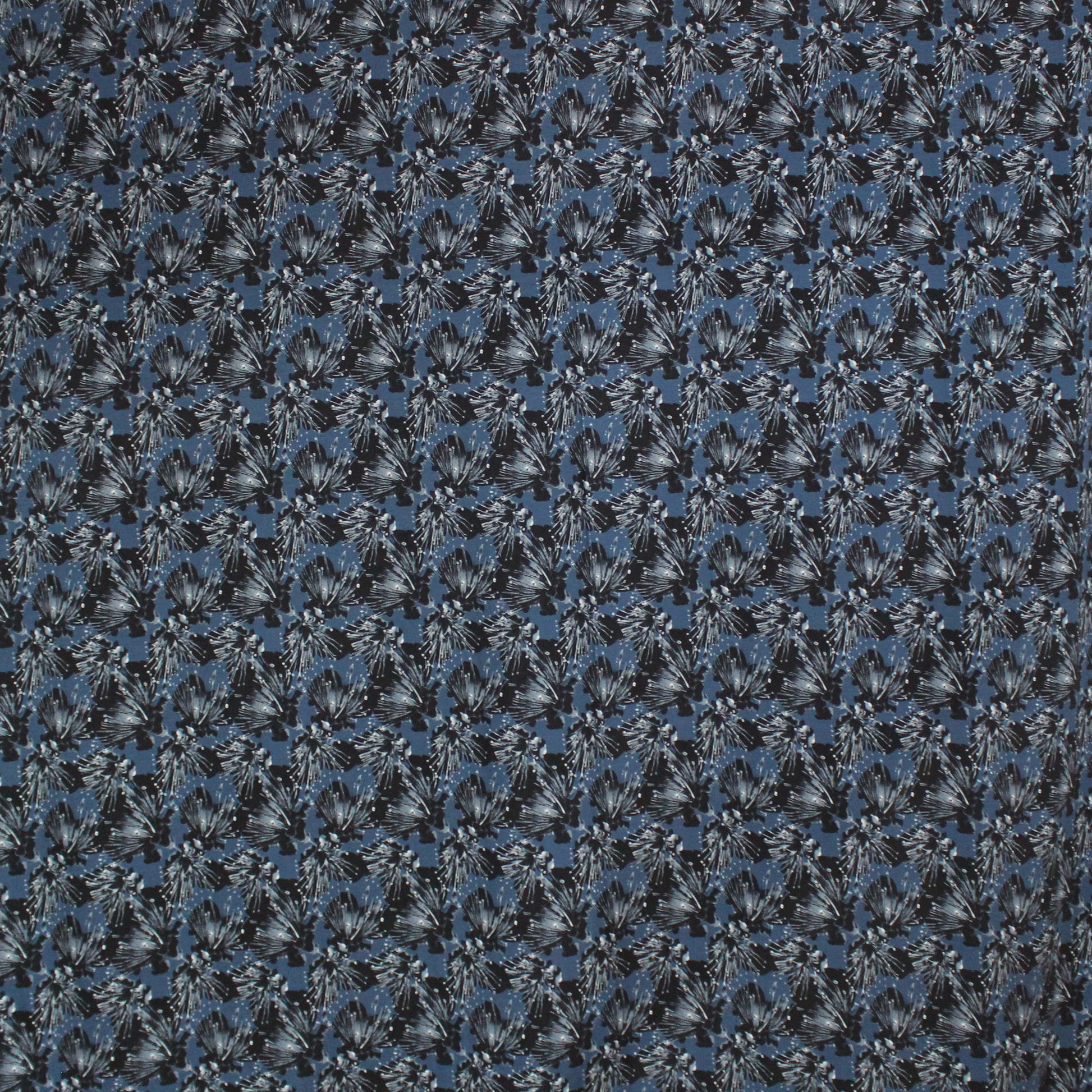 Dutch digital cotton knit 'ocean floral' Oeko-Tex cert.