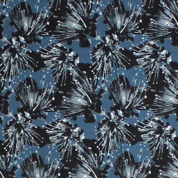 Dutch digital cotton knit 'ocean floral' Oeko-Tex cert.