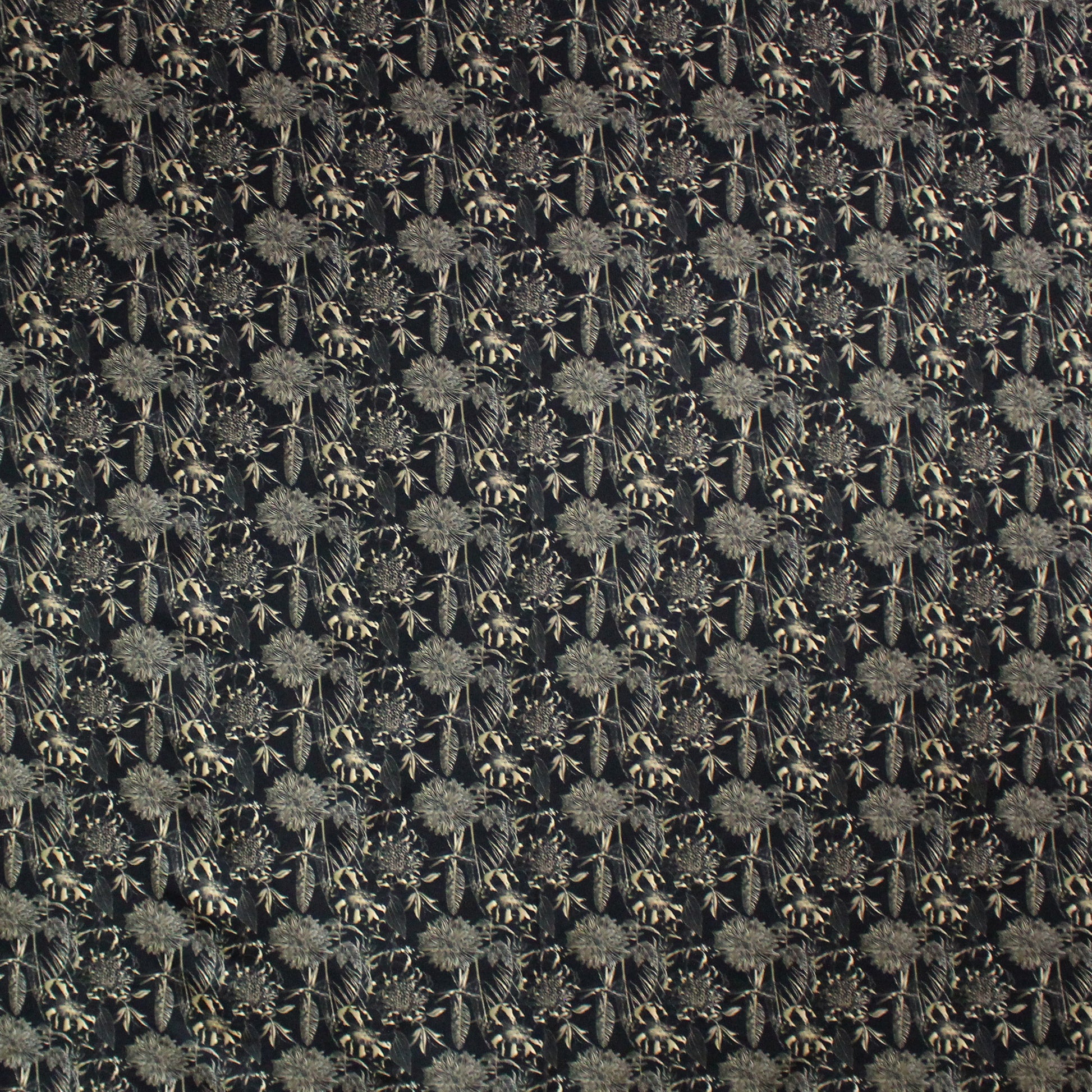 Dutch digital cotton knit 'floral repose' Oeko-Tex cert.