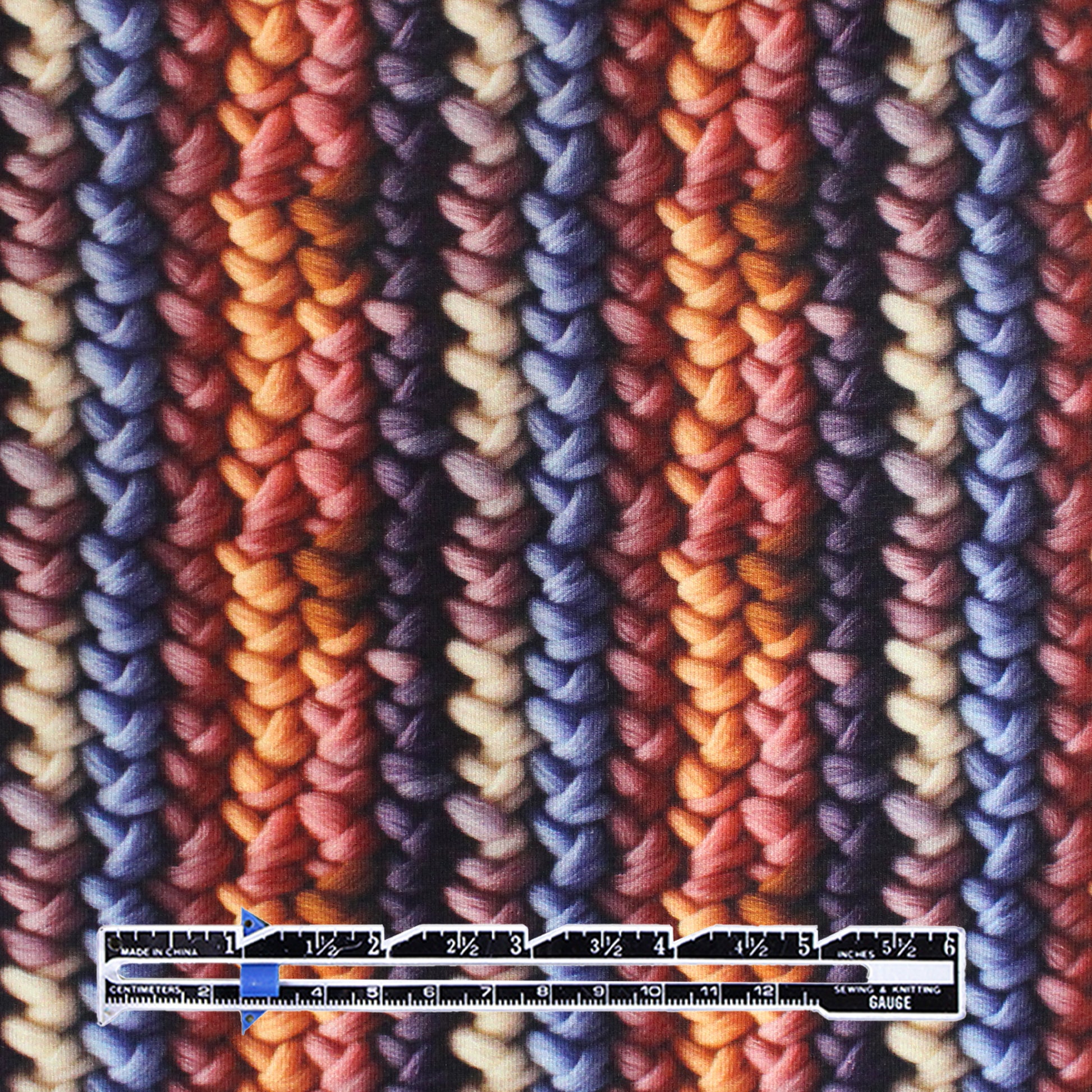 Dutch digital 'cozy stitches' brushed French terry knit, Oeko-Tex cert.