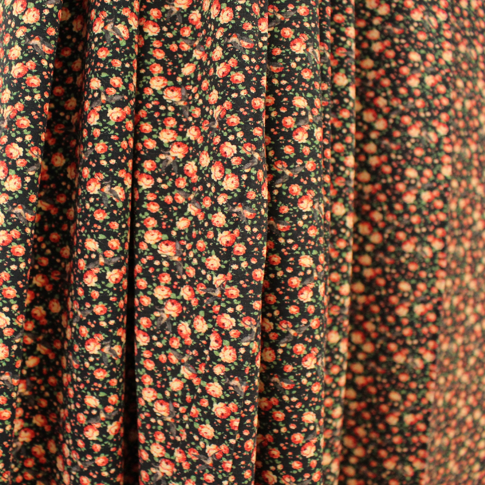 Dutch digital cotton knit 'cottage rose' Oeko-Tex cert.