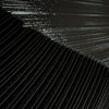 French silk/Lurex plisse - black