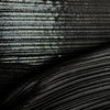 French silk/Lurex plisse - black