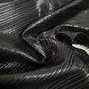 French silk/Lurex plisse - black