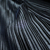 French silk/Lurex plisse - black