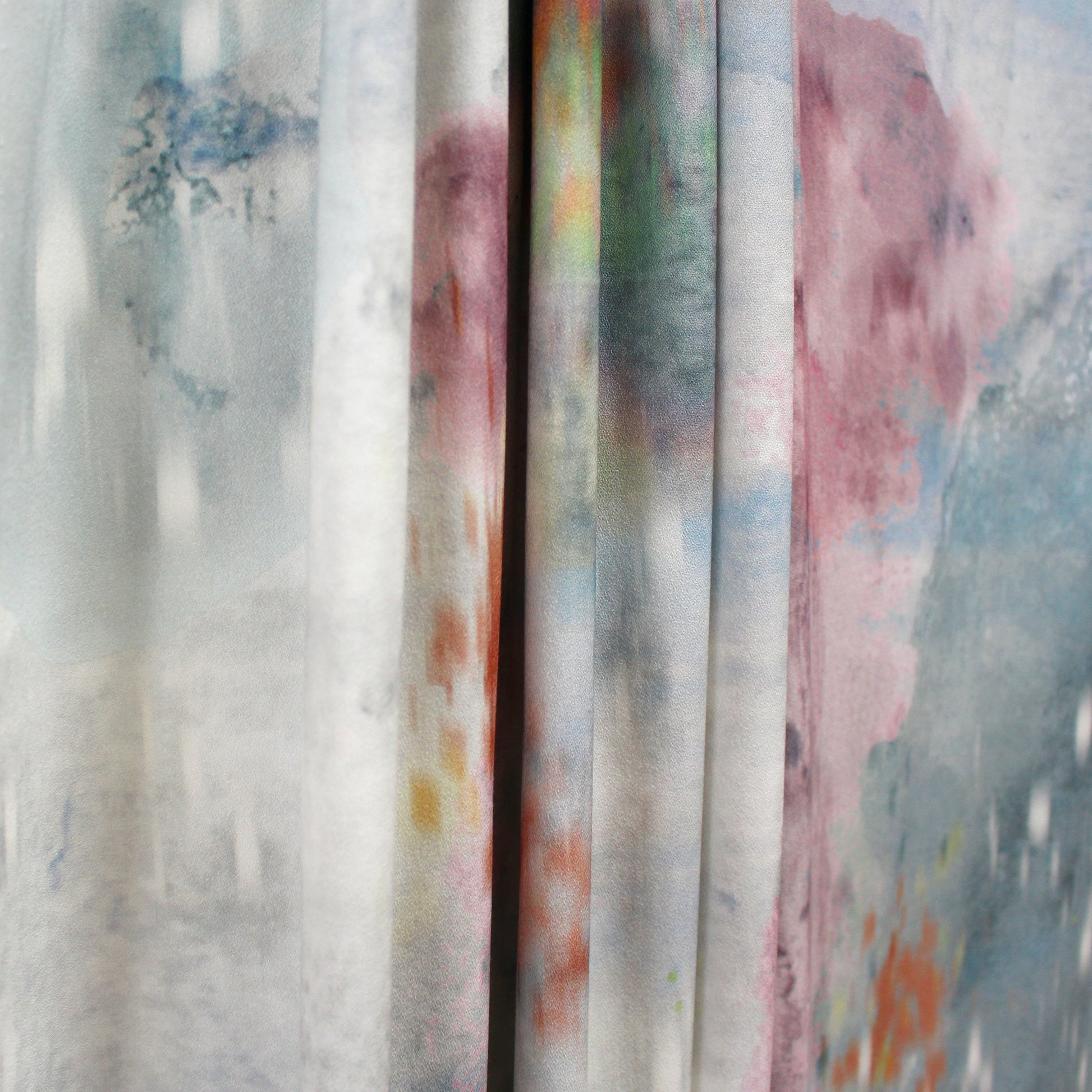 Italian 'pastel impression' mid-weight viscose crepe woven