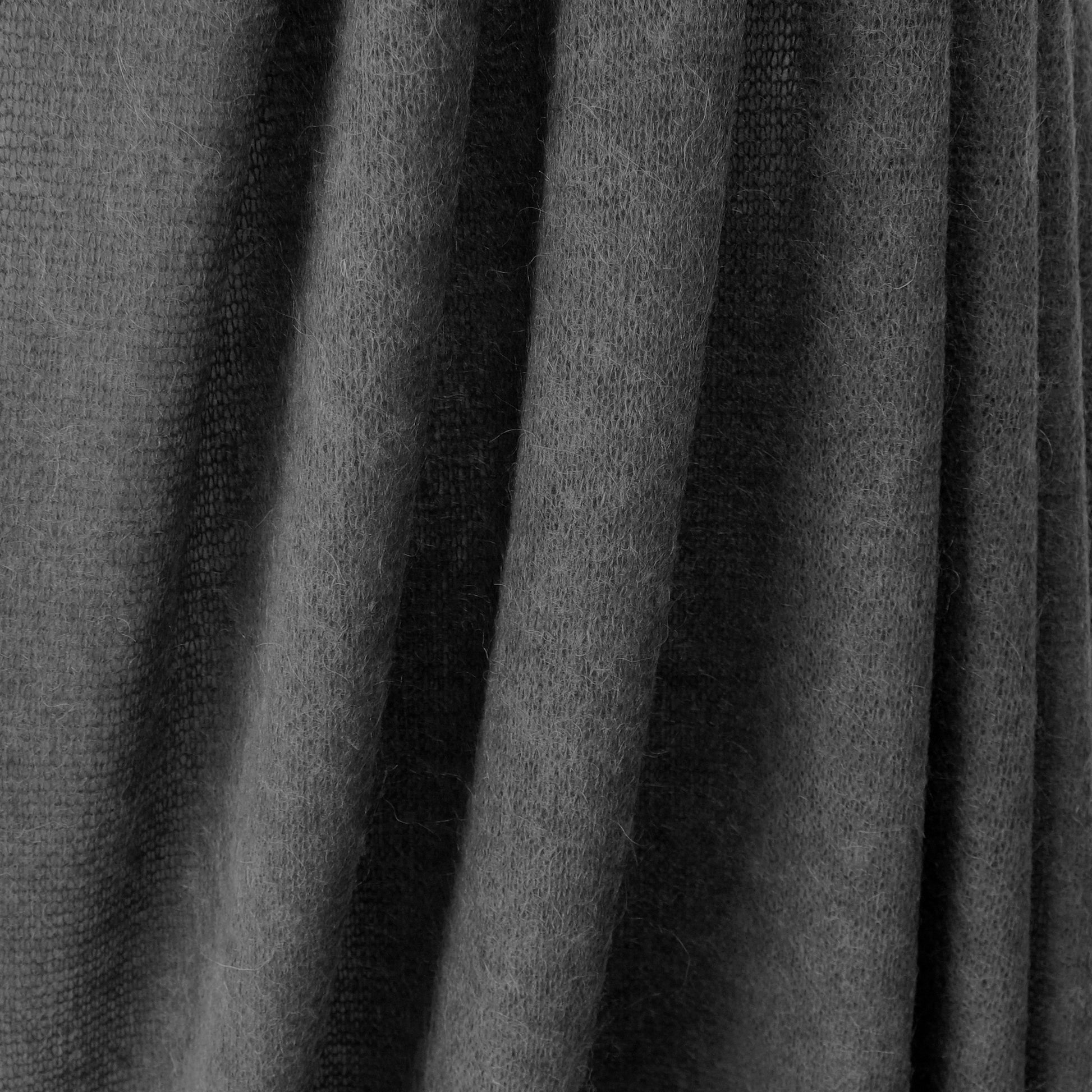 luxury wool blend lightweight sweater knit - heathered gray