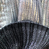 French silk/Lurex plisse - silver