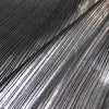 French silk/Lurex plisse - silver