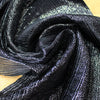 French silk/Lurex plisse - silver