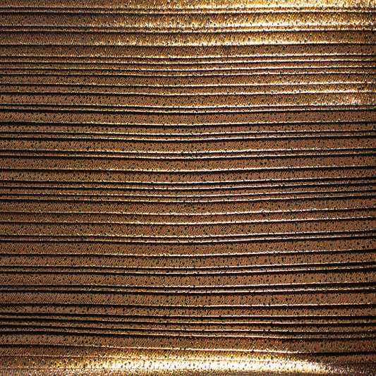 French silk/Lurex plisse - copper