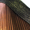 French silk/Lurex plisse - copper