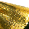 French fine-quality, knit base sequin - gold