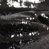 French fine-quality, flip sequin - jet black