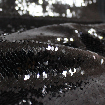 French fine-quality, flip sequin - jet black