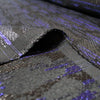 French cotton/Lurex blend brocade - black/sapphire