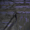 French cotton/Lurex blend brocade - black/sapphire