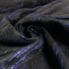French cotton/Lurex blend brocade - black/sapphire