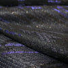 French cotton/Lurex blend brocade - black/sapphire