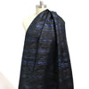 French cotton/Lurex blend brocade - black/sapphire