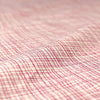 French 'petite check' viscose/wool suiting - cream/raspberry