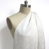 French 'snow white garden' dressweight viscose faille