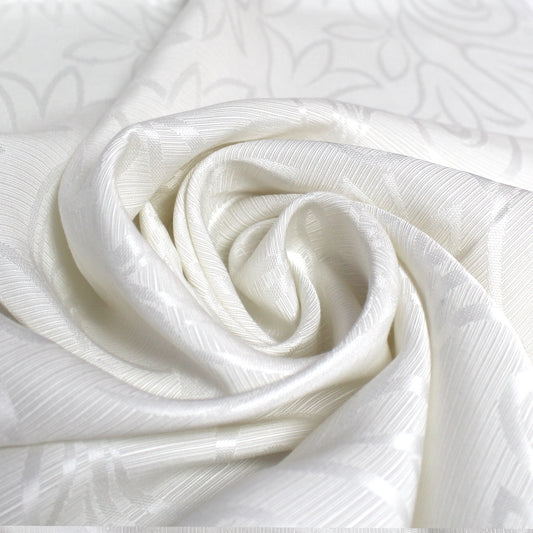 French 'snow white garden' dressweight viscose faille