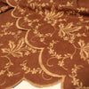 European scallop-edge embroidered flannel - cinnamon *VERY LIMITED*